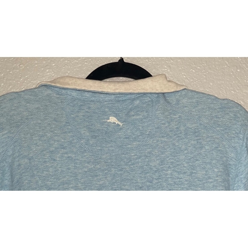 Tommy Bahama 1/4 Zip Pullover Sweater Men's XL Blue Golf Preppy Coastal - Picture 4 of 5